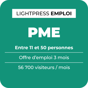 Annonce d'offre emploi pour une PME ou une entreprise en éclairage entre 11 et 50 personnes