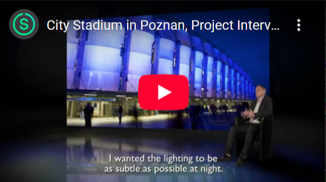 Video corporate etude de cas et interview architecture eclairage architectural - City Stadium, Poznan, Poland © Signify