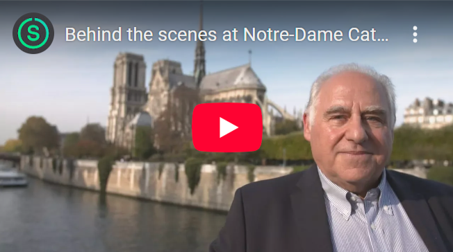 Video corporate etude de cas et interview patrimoine eclairage architectural - Behind the scenes at Notre-Dame Cathedral, Paris © Signify