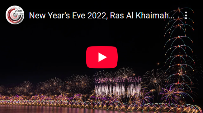 Video corporate reportage événementiel drone show fireworks spectacle pyrotechnique drones lumineux - New Year Eve, Ras Al Khaimah, UAE, Groupe F backstage © Light ZOOM Lumiere, LZL Services
