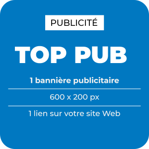 Banniere publicitaire Web en tête d'un article ou d'une newsletter pour entreprise éclairage sur portail Light ZOOM Lumière