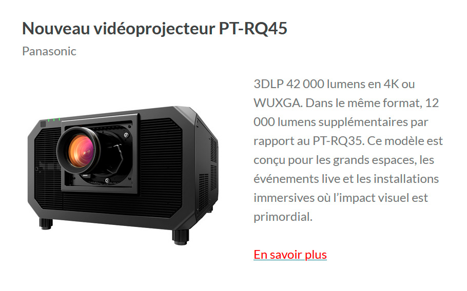 Exemple de mise en page d’un fabricant éclairage, insertion publicitaire produit dans une newsletter article - LightPress Product