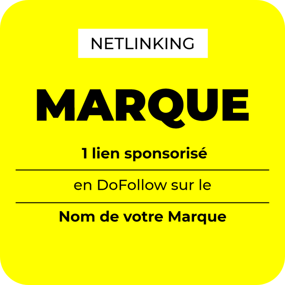 Insertion lien sponsorisé Marque sur une page du portail Light ZOOM Lumière