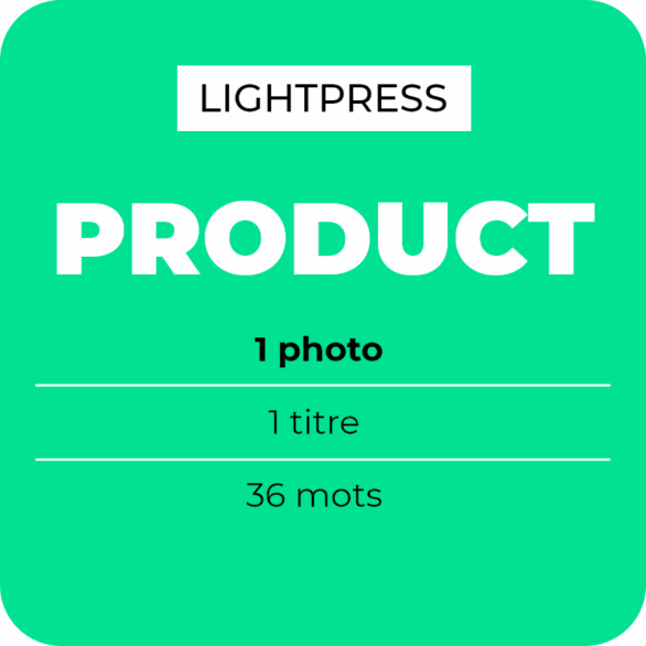 LightPress Product - Insertion publicitaire newsletter produit/service