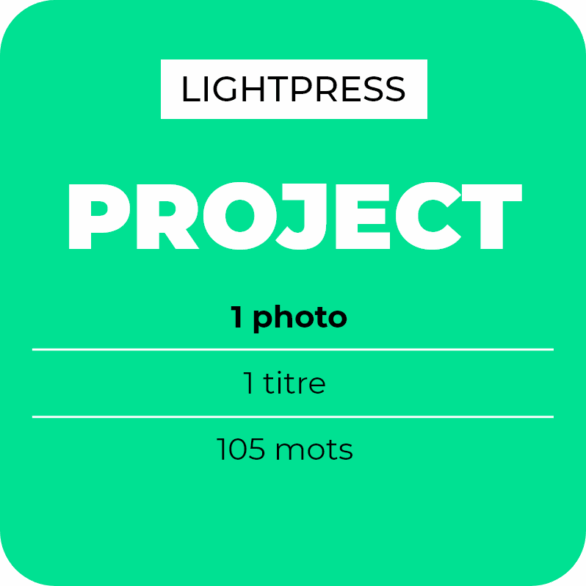 LightPress Project - Insertion publicitaire newsletter d’un projet