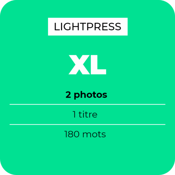 LightPress XL - Insertion publicitaire newsletter d’un sujet