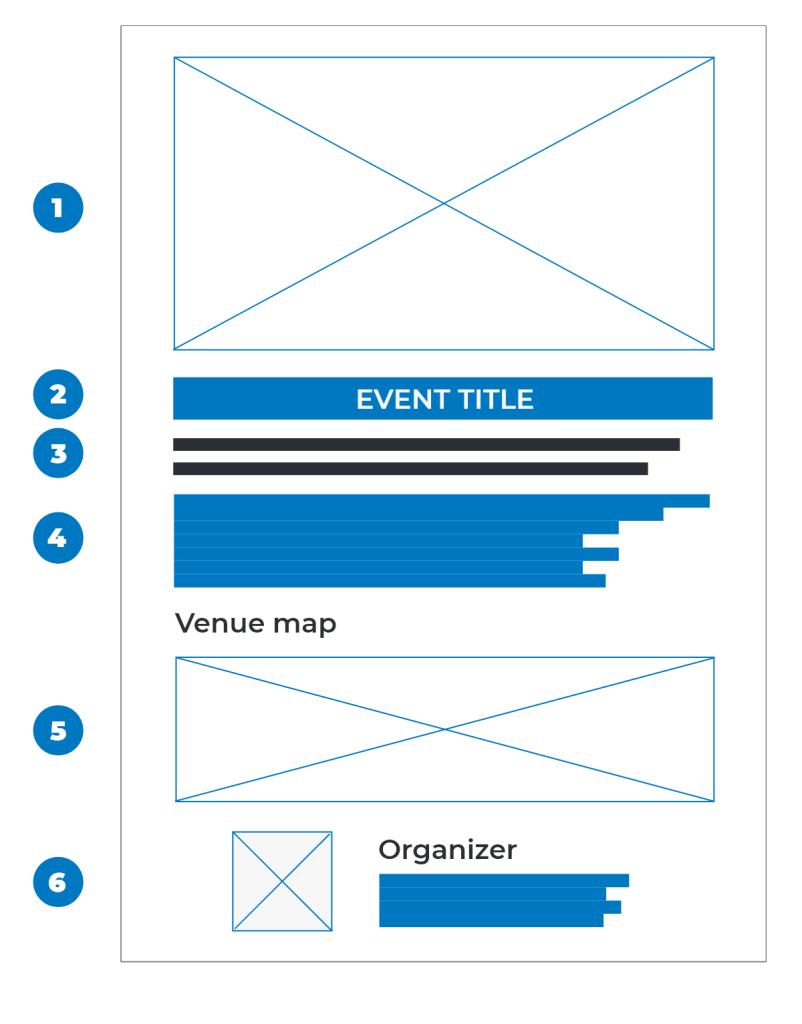 Explanatory event poster layout on a Light ZOOM Lumière portal page
