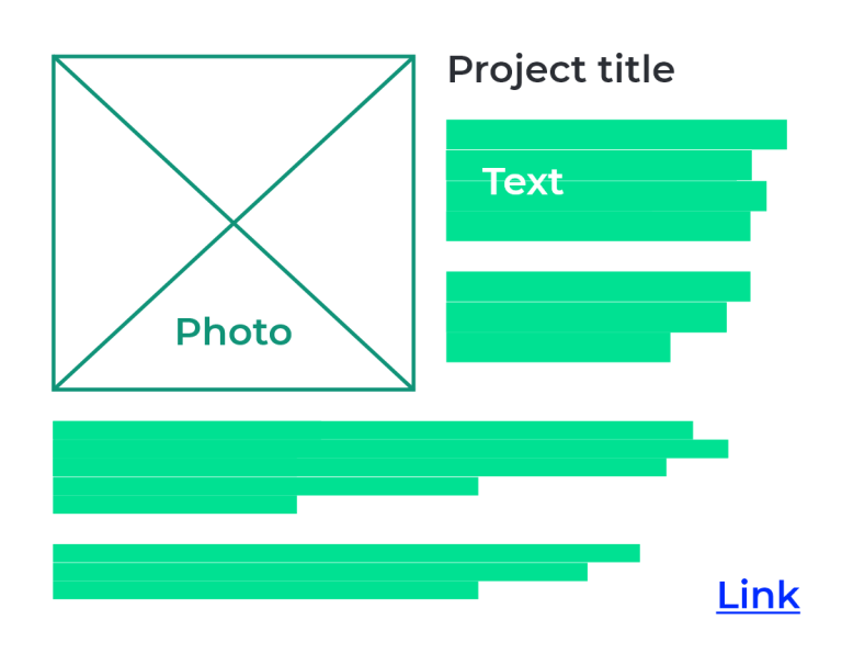 Explanatory layout of the short lighting project feature in an article or newsletter Light ZOOM Lumiere