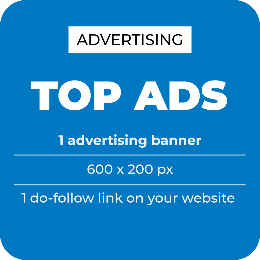 Web advertising banner in an article or newsletter for a lighting company on the Light ZOOM Lumiere portal