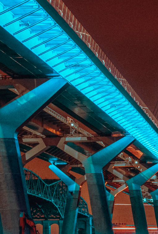Talents de lumière - Pont Champlain, Montréal, Canada - Concepteur lumière Ombrages